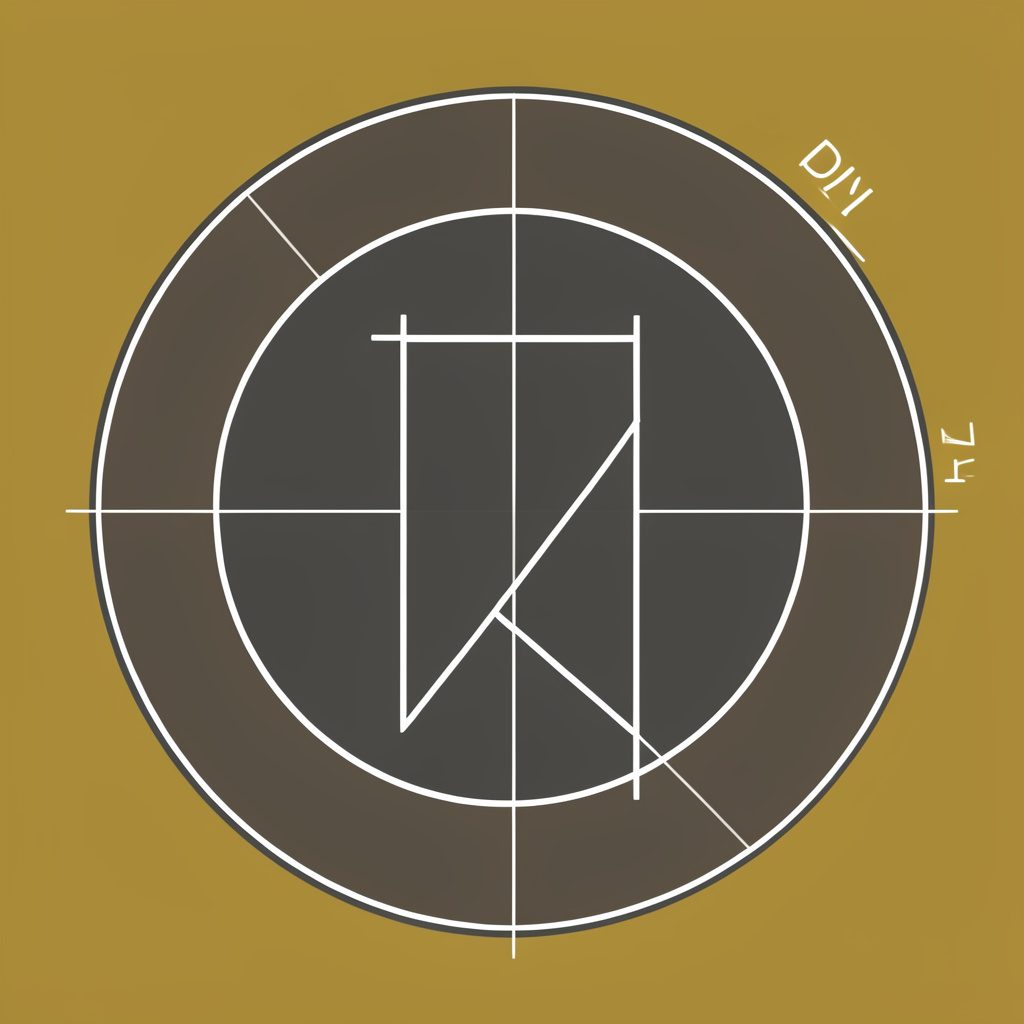 Minimalist circular icon in dark gray and gold evoking a bookmark or reading milestone